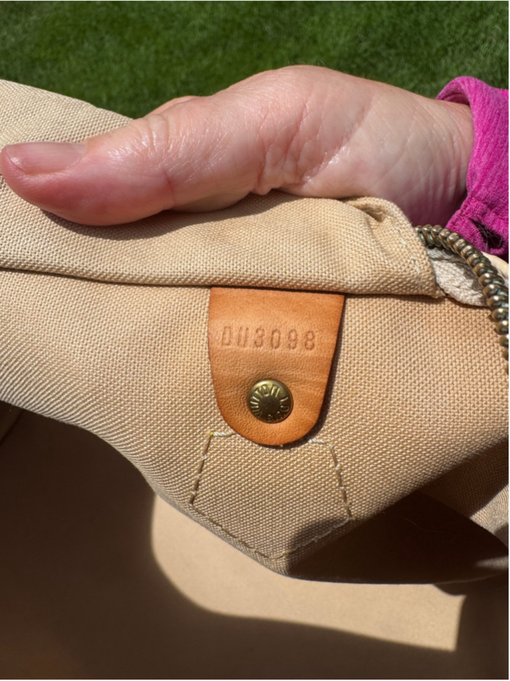 Louis Vuitton Damier Azur Speedy 30 Bag, Dusty, lock and key - Picture 3 of 15